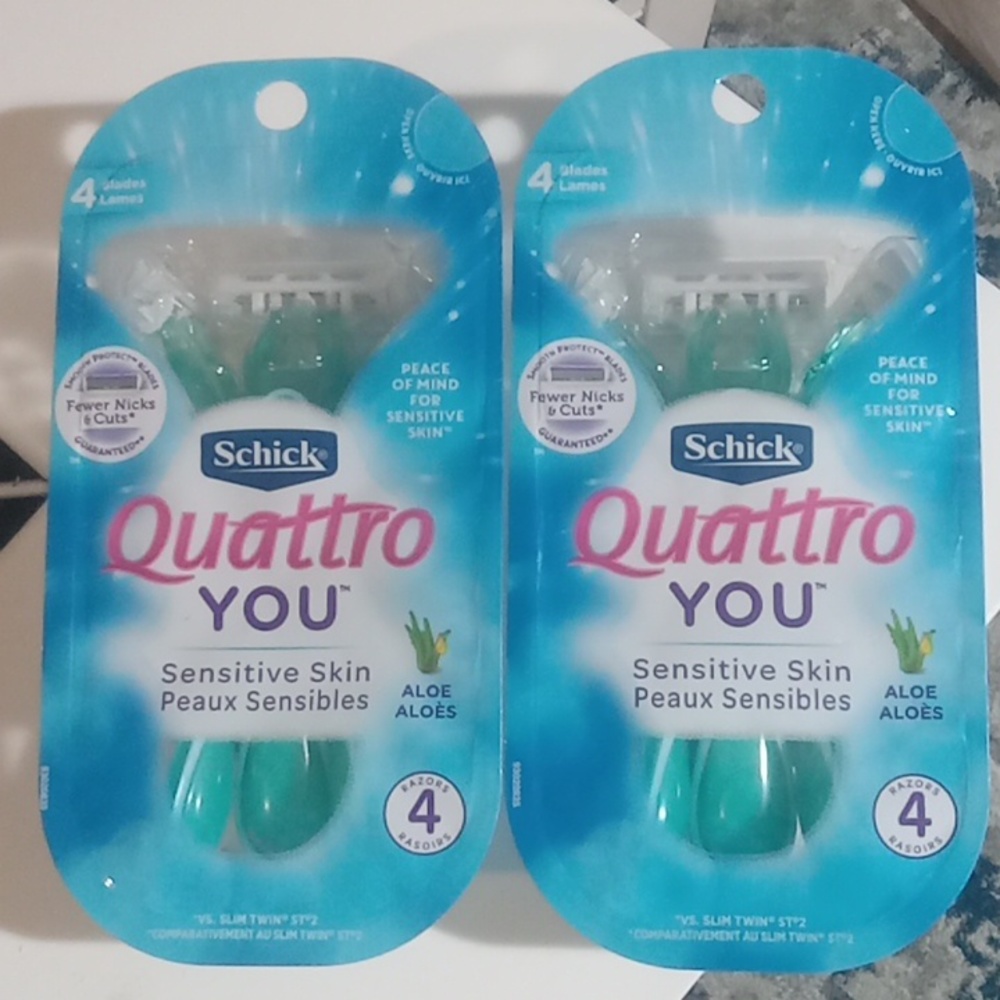 Quattro You (Schick) Sensitive Skin. NWT
